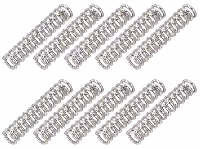 Molle a compression, dimensioni 1x6x30 mm, confezione da 10 pezzi, acciaio inossidabile