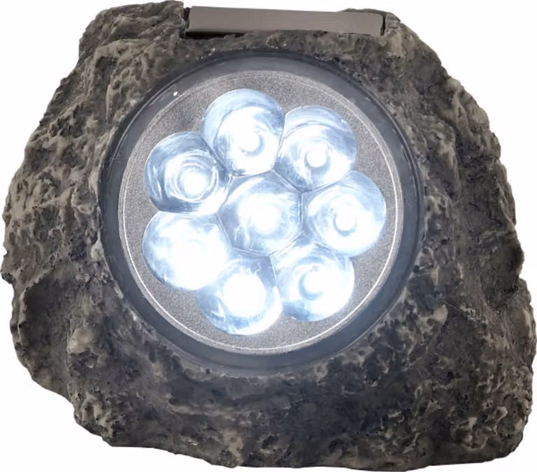Globo luce solare plastica grigio, 8xLED; 33920