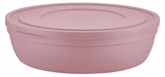 Contenitore piatto con coperchio da 0,5 L - poco ingombrante e versatile - Rosa