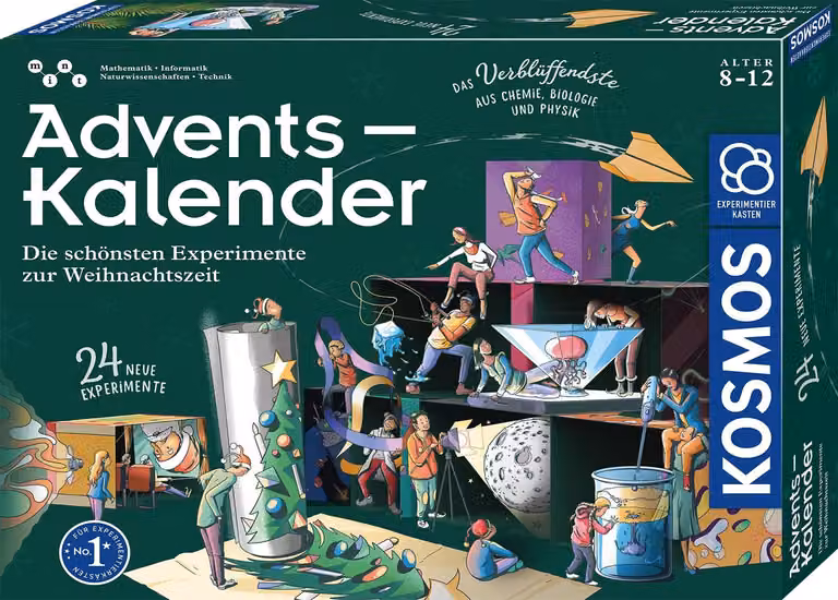 KOSMOS Experimente Adventskalender 2024, Advent Kalender, Weihnachten, Experimentieren, Kinder, 661083