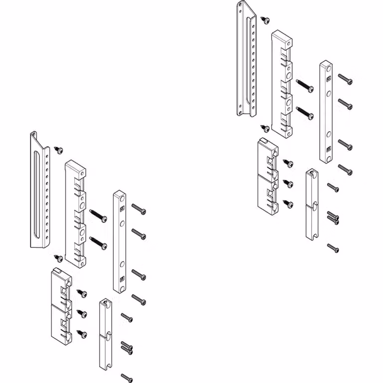 Modulo barra collettrice ABN profonda 1-2FB/3RE 60 mm per CU 12x5 - 30x10 mm, a 5 poli, EBM 32 mm MTS23605