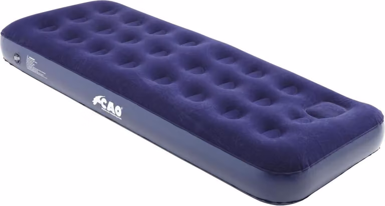 Materasso gonfiabile per 1 persona - velour, nero - Comodo e resistente
