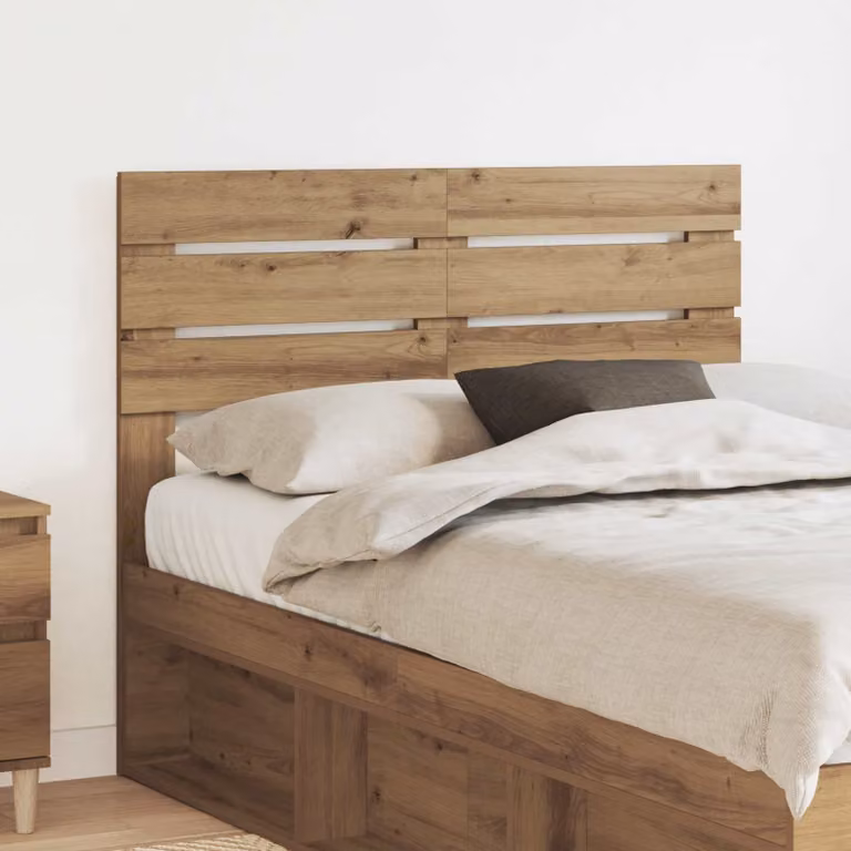 Testiera per letto vidaXL in legno ingegnerizzato rovere marrone stile moderno