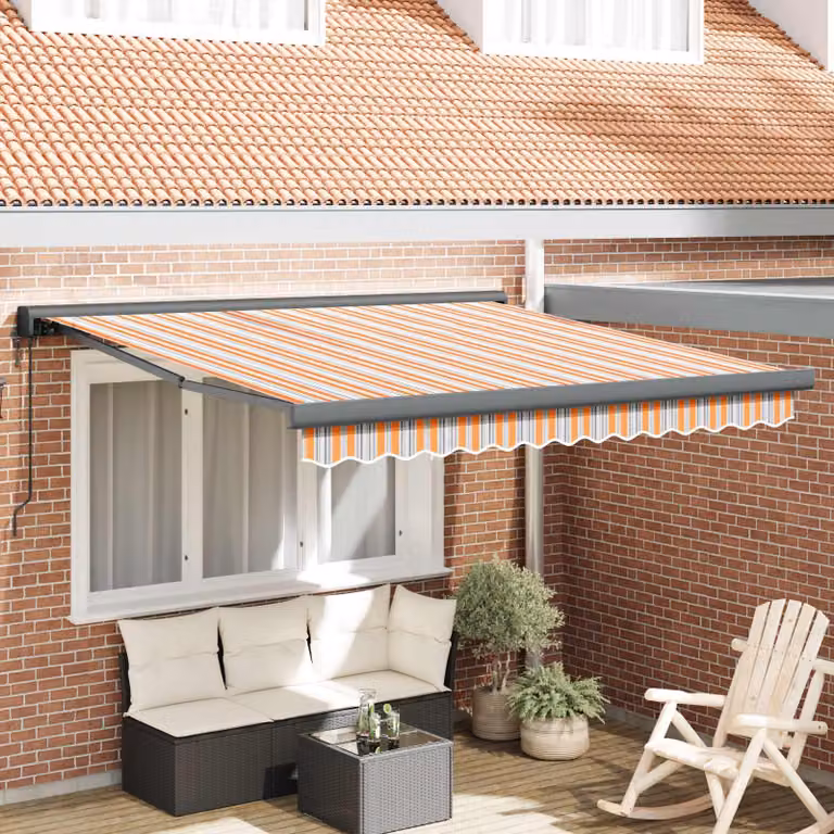 vidaXL Tenda retrattile Multicolore 300 x 250 x 165 cm