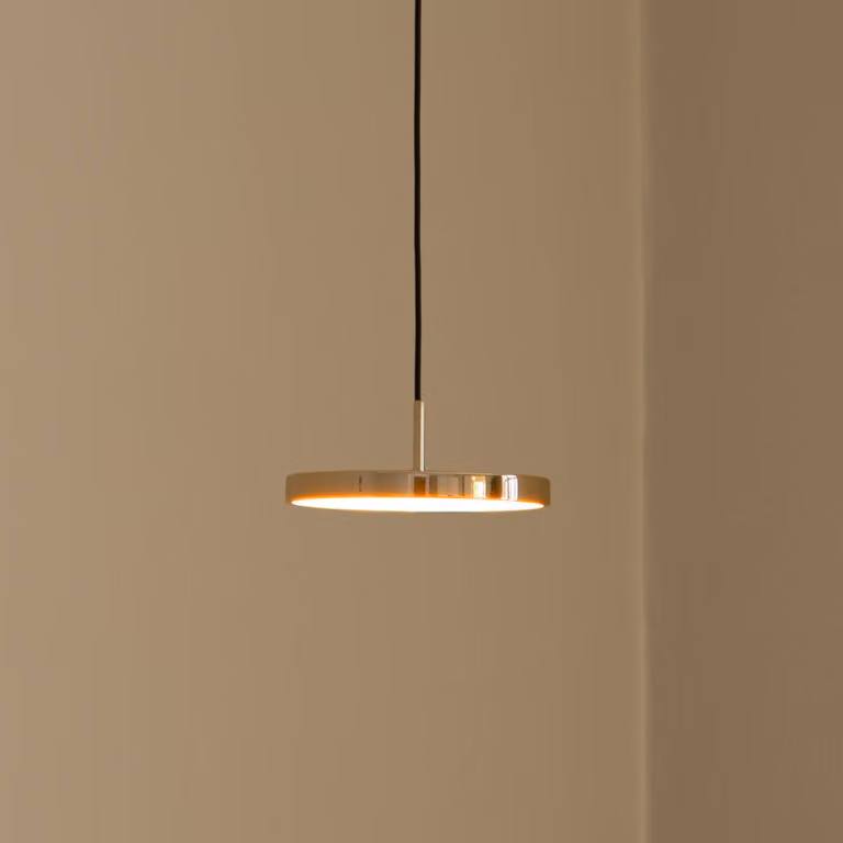 UMAGE Lampada a sospensione Asteria Micro, dimmerabile, Ottone / Oro, Soggiorno / Sala da pranzo, Metallo, Design, Lampada a sospensione