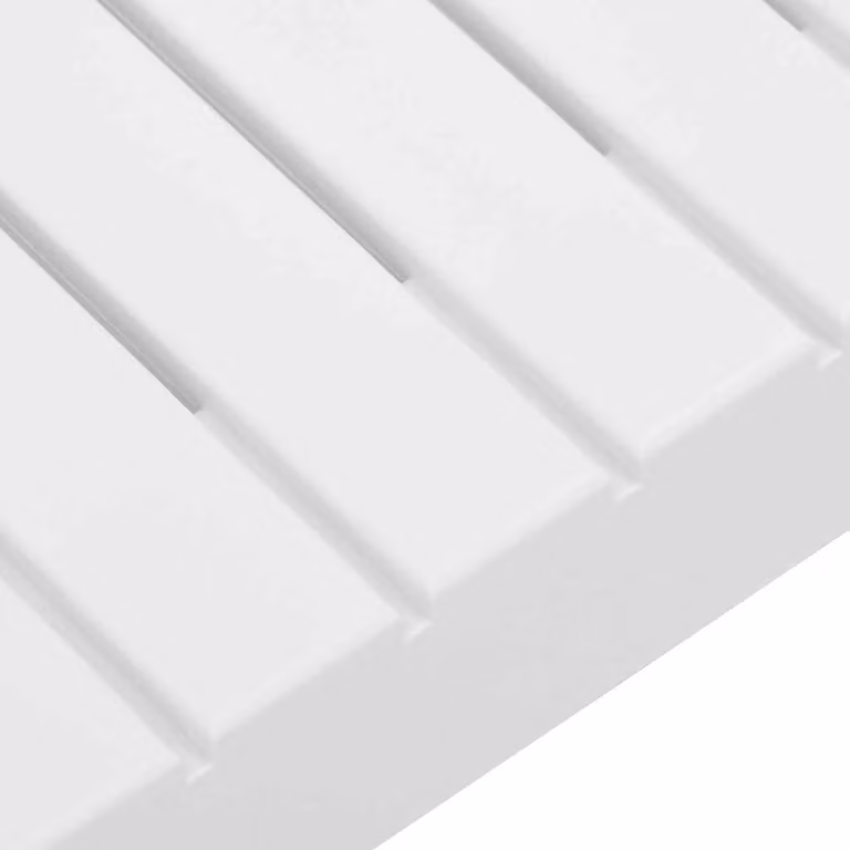 vidaXL Tavolo da giardino in plastica bianco