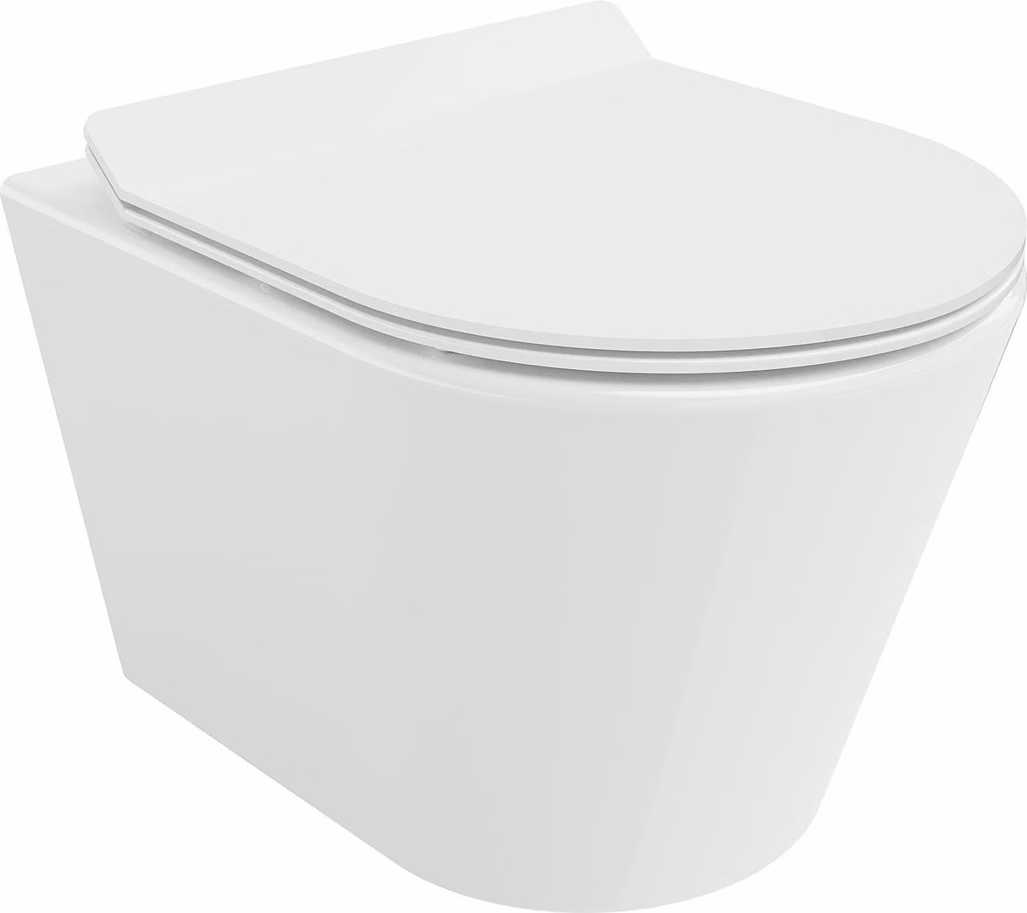 Mexen Rico wc rimless con sedile slim a chiusura rallentata, duroplast, bianco lucido - 30720100
