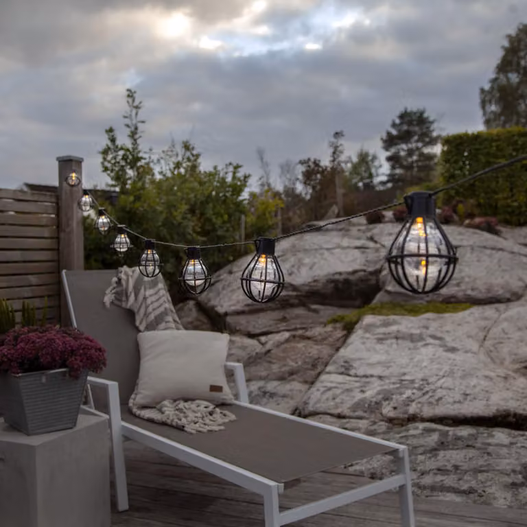 Gabbietta LED 'Cage', 8 pezzi, chiaro