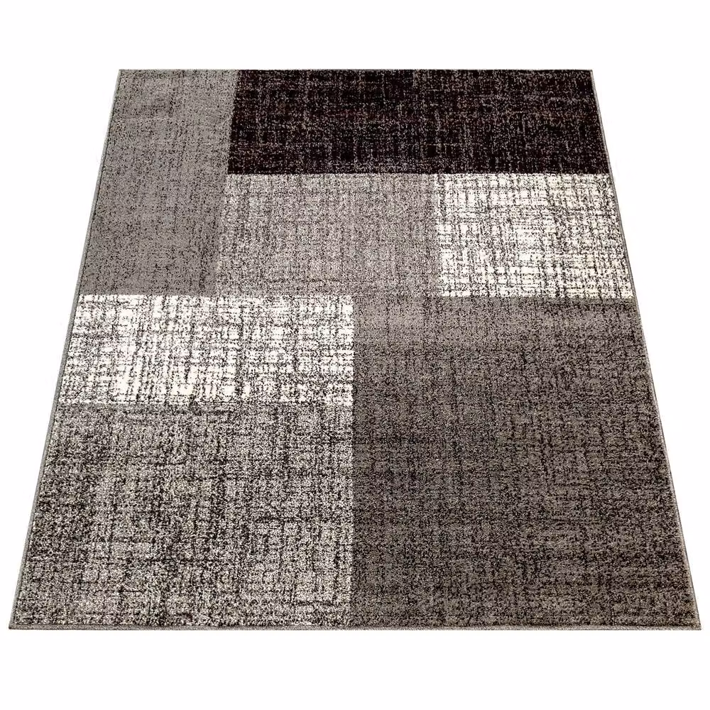 Tappeto Monde grigio con design geometrico moderno L: 120 cm x P: 170 cm – 2