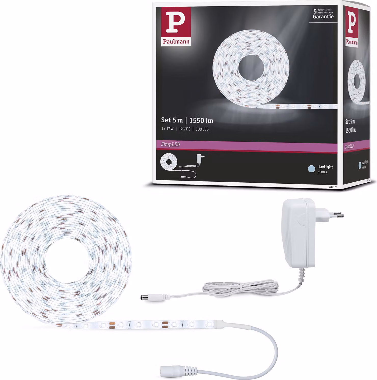 Set completo di strisce LED Paulmann SimpLED bianco luce diurna