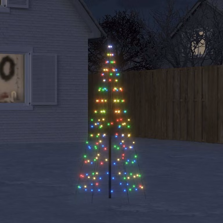 vidaXL Albero di Natale a LED 200 LED Colorato 180 cm
