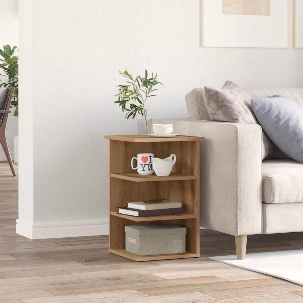 Credenza in legno multistrato vidaXL Rovere Marrone L/P/H: 35 x 35 x 55 cm