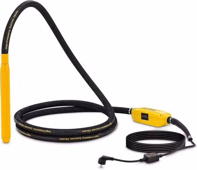 Vibratore per calcestruzzo professionale vibratori con convertitore 1500 watt 490 x 50 mm 230 volt acciaio inossidabile 14_0010219