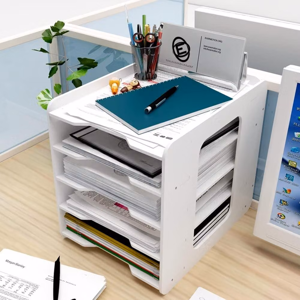 Organizzatore da scrivania con 7 scomparti portaoggetti