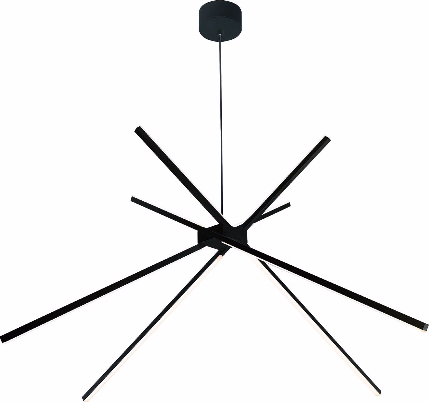 Lampada a sospensione nera moderna a ragno SPIDER LED 33W P0412 Maxlight
