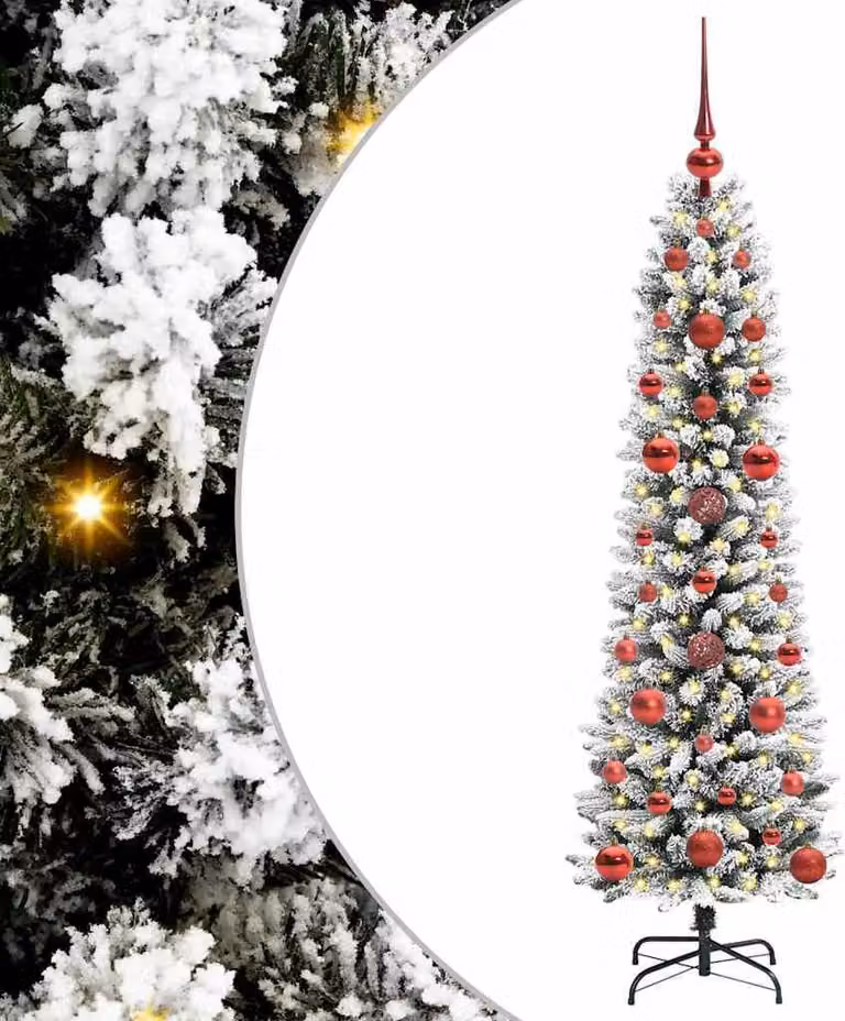 Albero di Natale artificiale con 150 LED Bianco 120 cm
