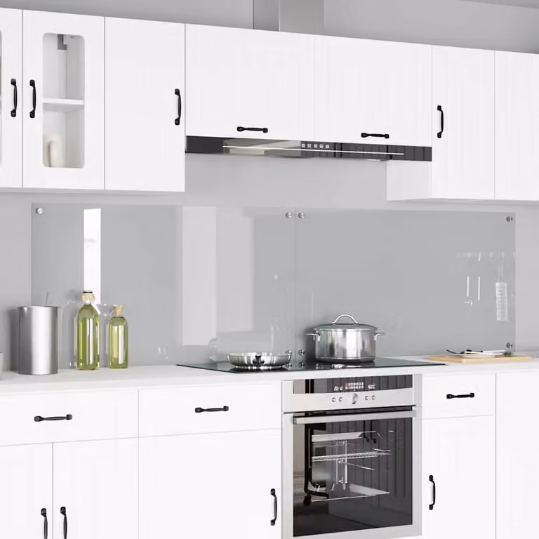 Set di 2 schienali da cucina vidaXL trasparenti, L 60 cm x H 110 cm