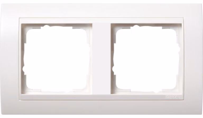Gira 0212803 Cornice di copertura a 2 ingressi bianco puro per Event bianco puro