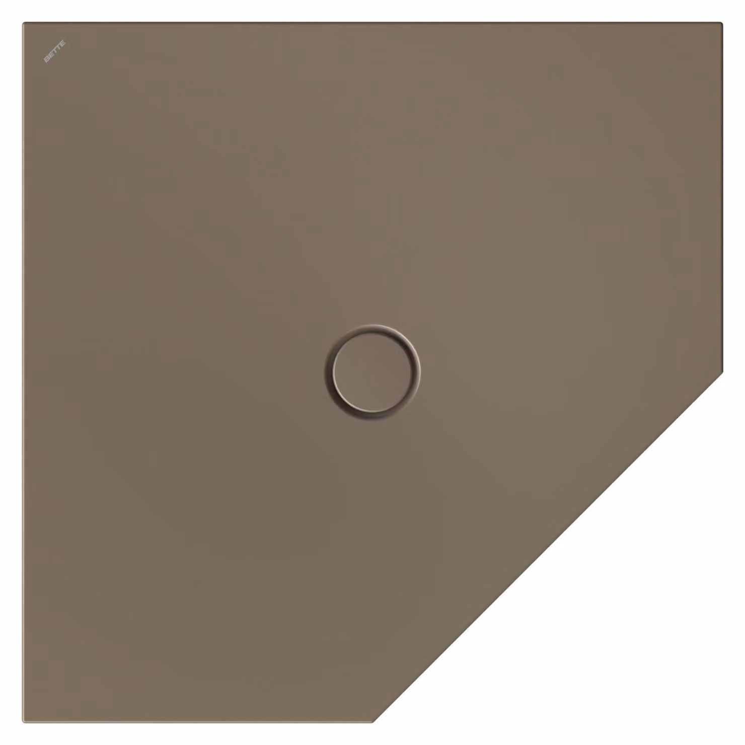 BetteFloor Caro receveurs de douche pentagonaux avec BetteGlasur Plus, 1000x1000mm, 7211-404PLUS, 7211-404PLUS