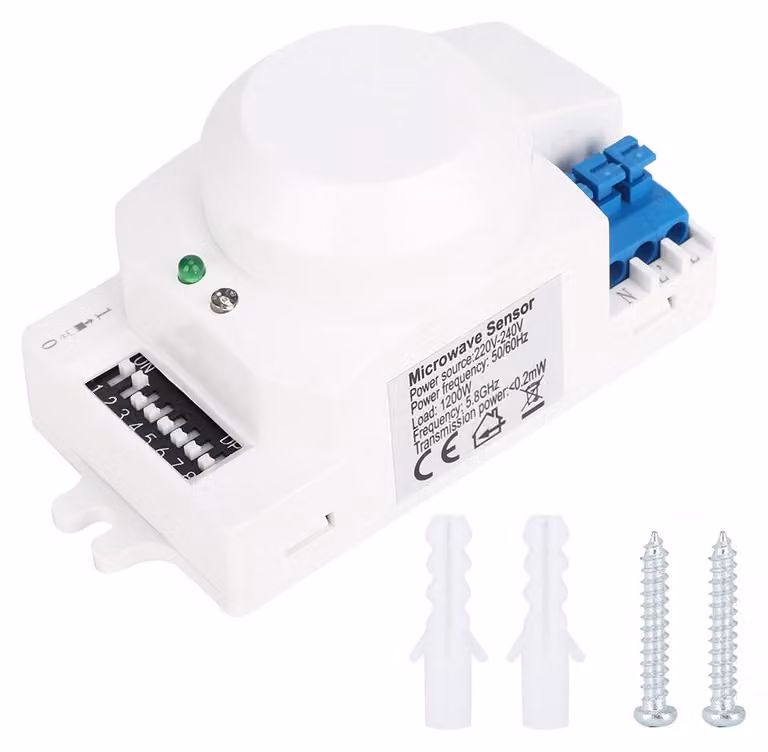 SK-600 Sensore radar a microonde a 360° Rilevatore di movimento del corpo Interruttore della luce Induttore automatico 220-240V