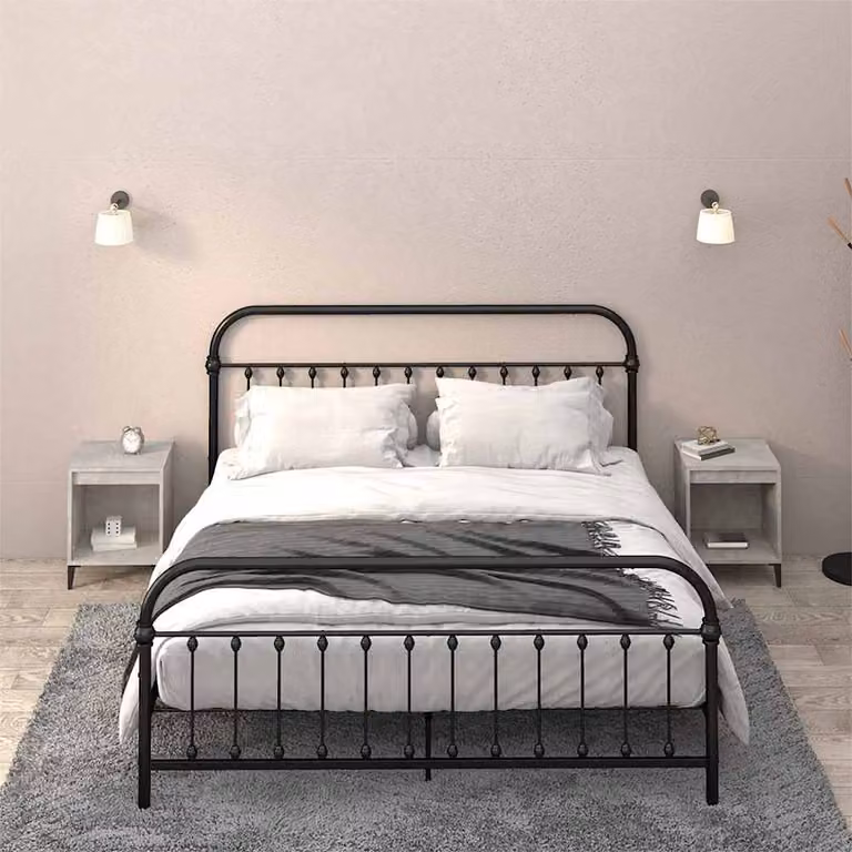 Set di 2 comodini moderni vidaXL in grigio cemento L/P/H: 40 x 35 x 50 cm
