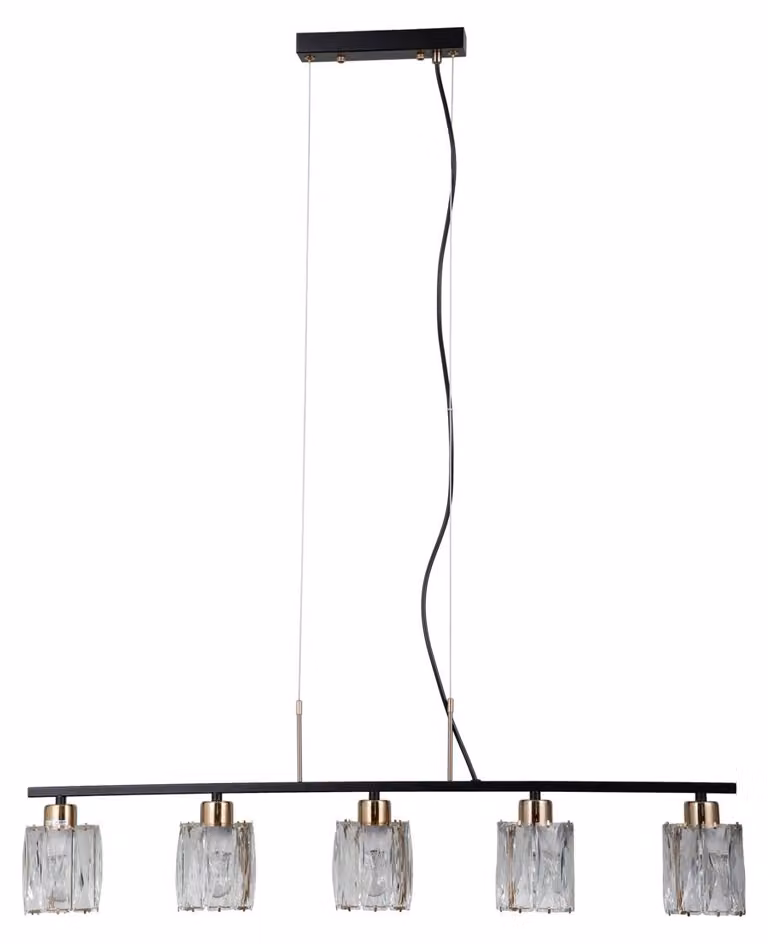 SIMONA PND-40814-5-BK-HBR Lampada a sospensione Italux