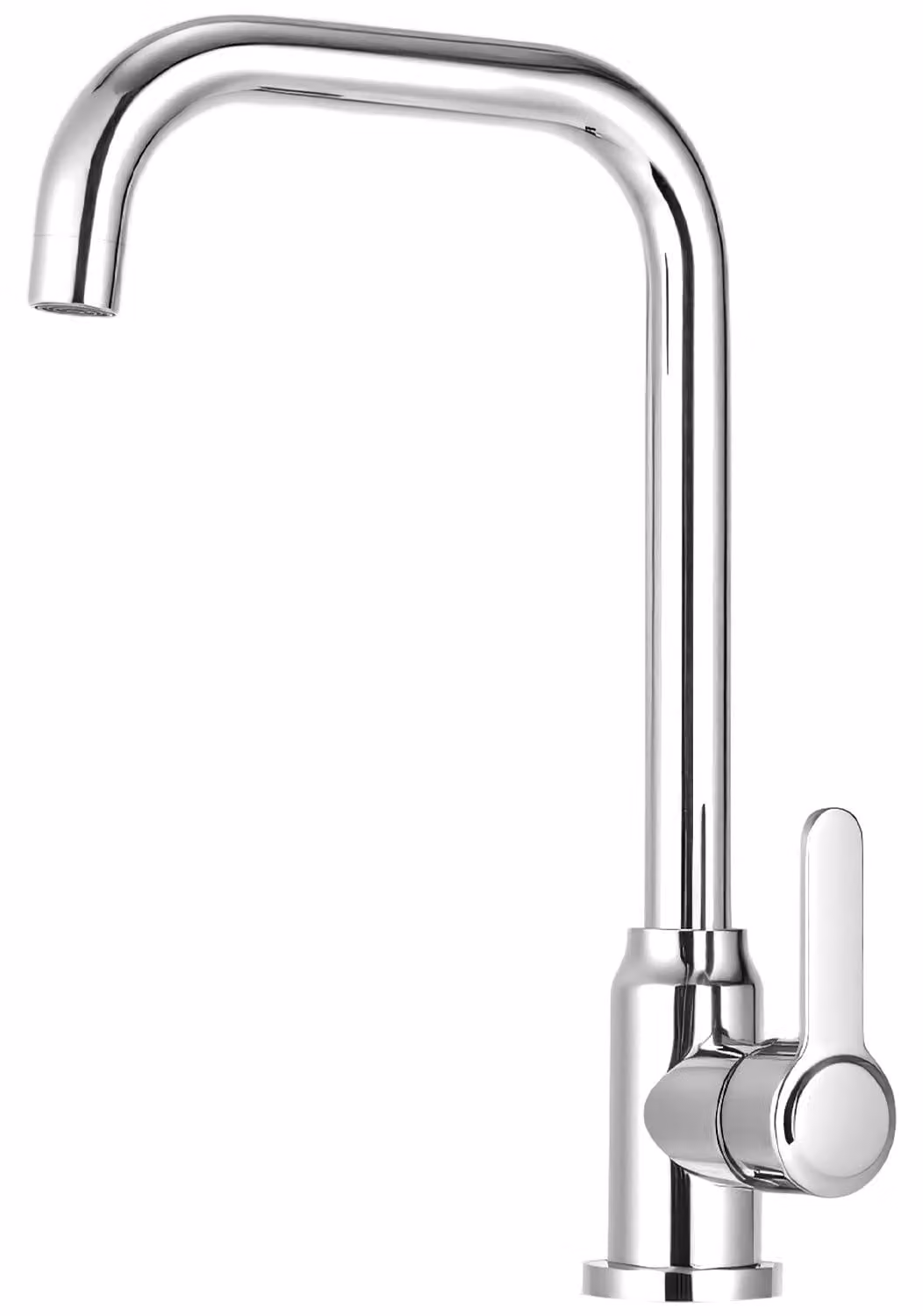 Rubinetto da cucina, in acciaio inossidabile, girevole a 360 gradi, a forma di "L", per cucina