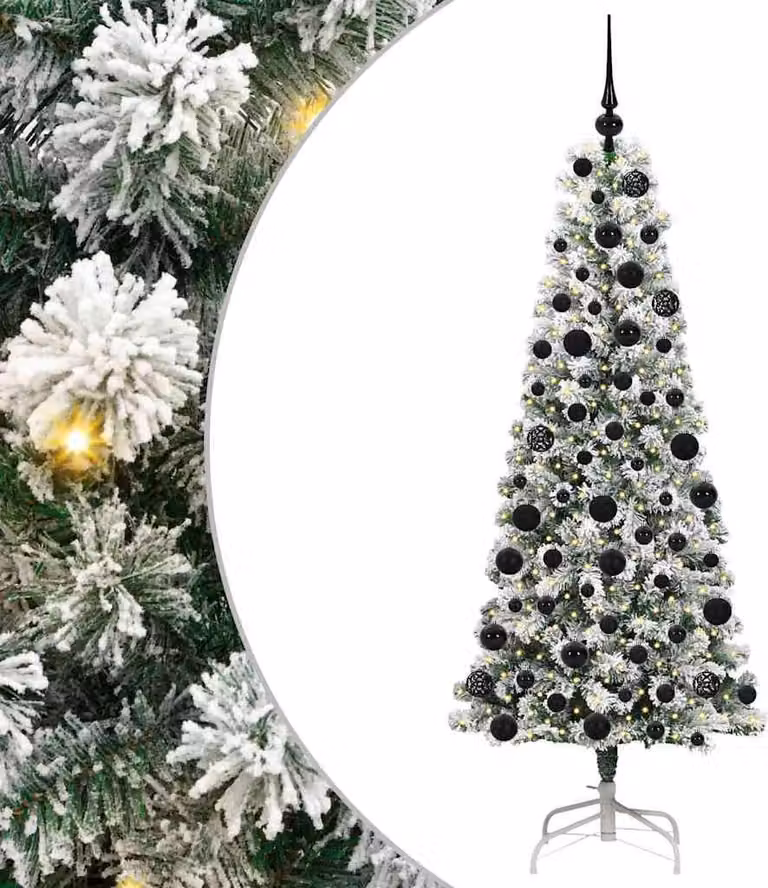 Albero di Natale Artificiale con Rami Pieghevoli 180 cm