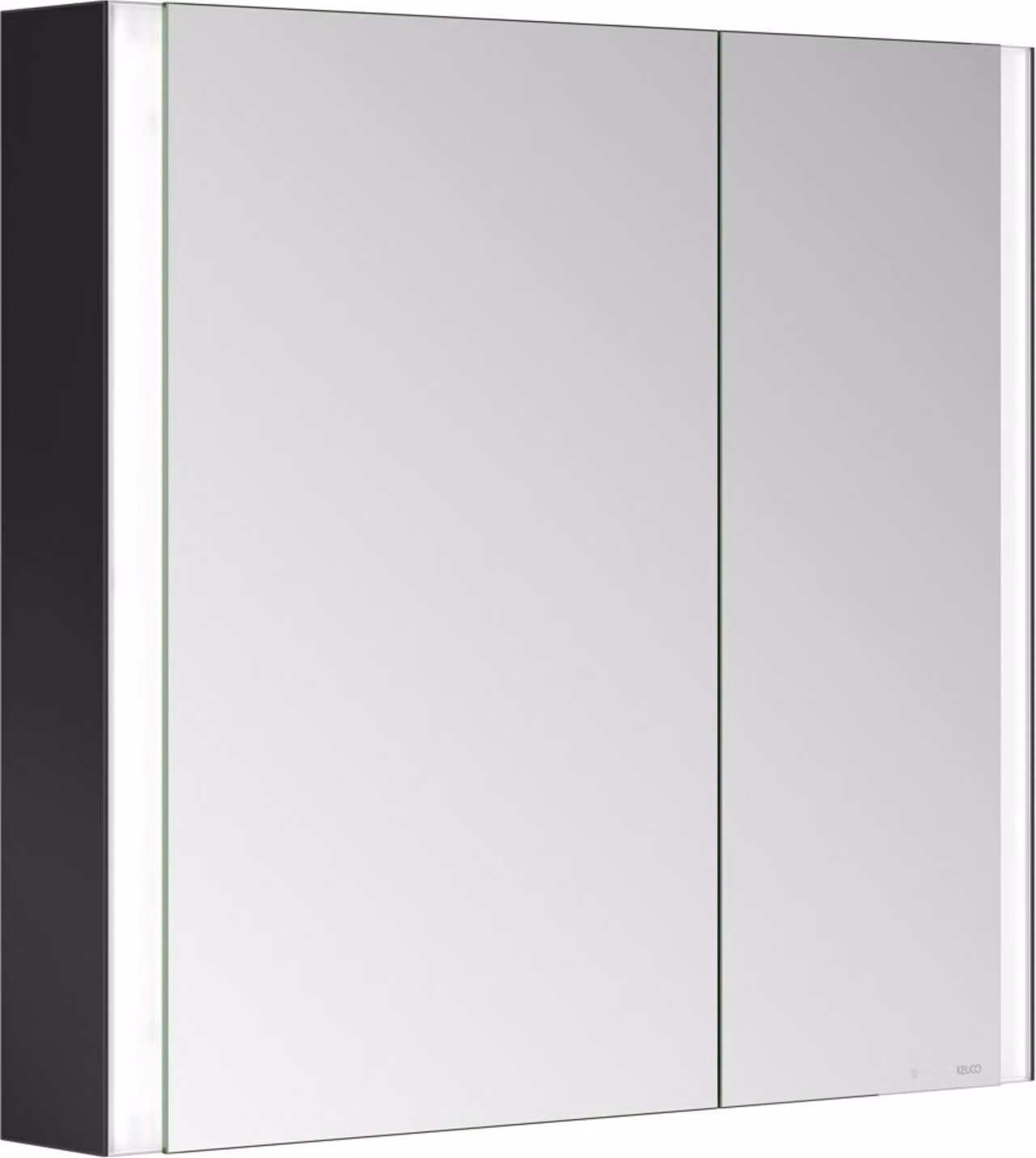KEUCO SOMARIS Armoire de toilette murale 2 portes, asymétrique, 800mm, 14502372200, 14502372200