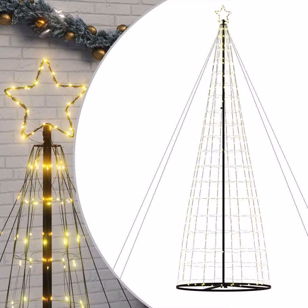 Albero di Natale LED 1534 LED bianco caldo 500 cm