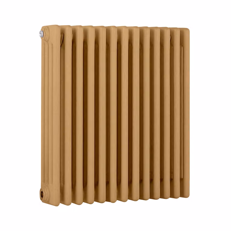 Radiatore Orizzontale a Colonne (4 Colonne) 600mm x 605mm - Giallo (Autumn Giallo) - Regent