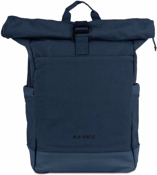 Zaino impermeabile blu per uomo e donna con tasca per laptop e scomparto per bevande, ideale per lavoro, viaggio e sport, H 56 cm x L 28 cm x P 15 cm, 27 L