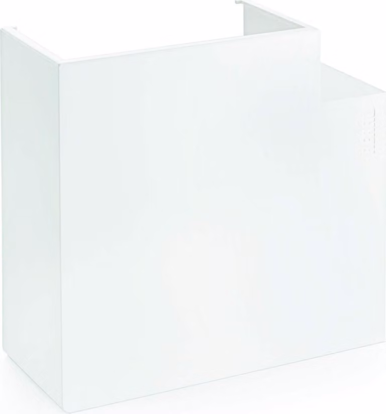 SIGNA BASE angolare piatto 70x170, RAL9010 - Piegatura piatta per il passaggio dei cavi per il collegamento di dispositivi...