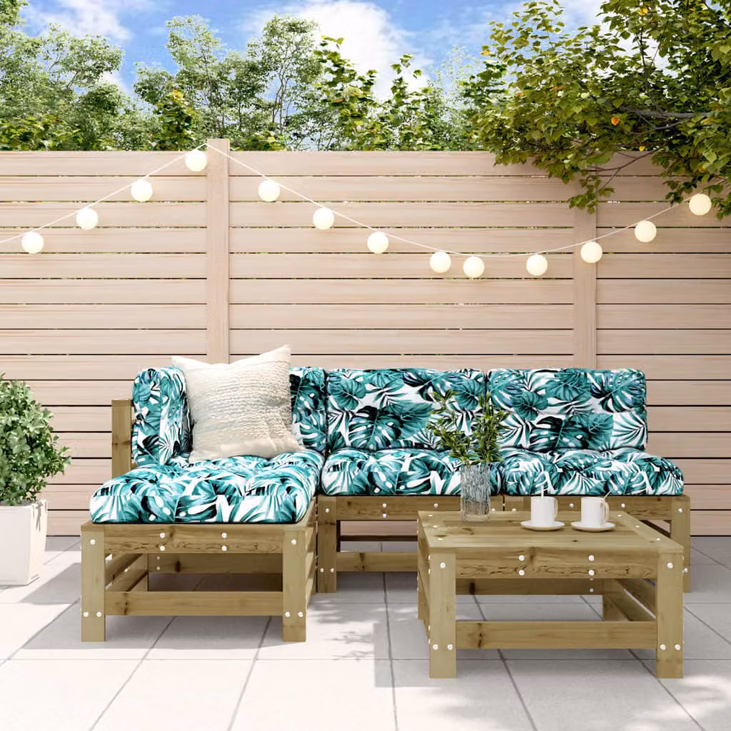 Maison Exclusive - Set da giardino da 5 pezzi in legno di pino trattato