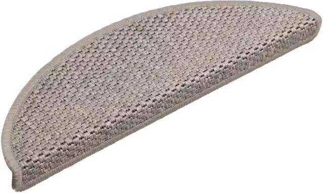 Tappeti Autoadesivi Scale Aspetto Sisal 30 pz | Gradini per Scale 56x17x3cm Argento