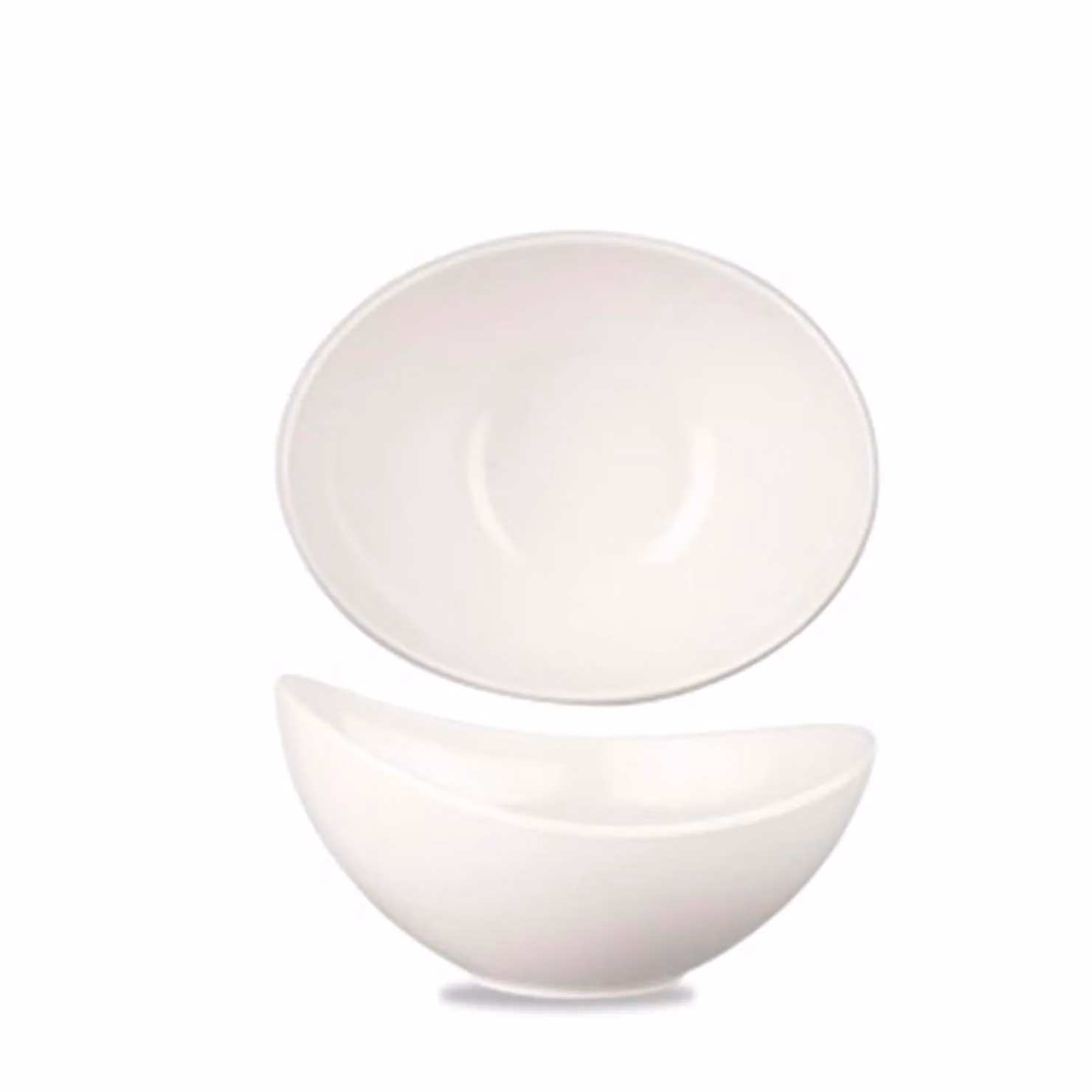 Insalatiera piccola bianca in porcellana diametro 25 cm linea Melamine 4 pezzi