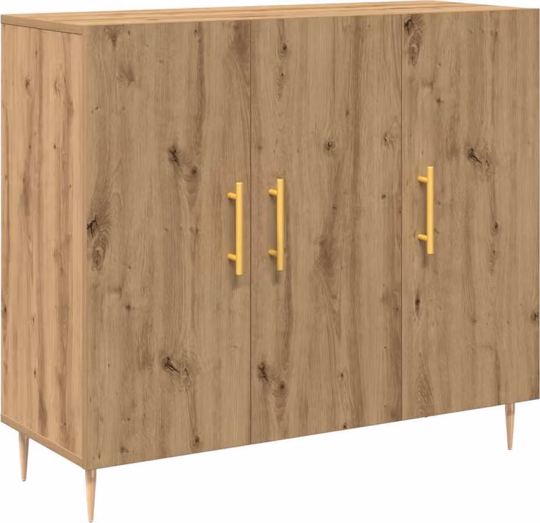 Credenza Rovere artigianale 90 x 34 x 80 cm Legno multistrato