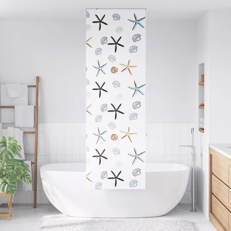 vidaXL Tenda a Rullo Doccia 70x240 cm Larghezza Tessuto 66 cm