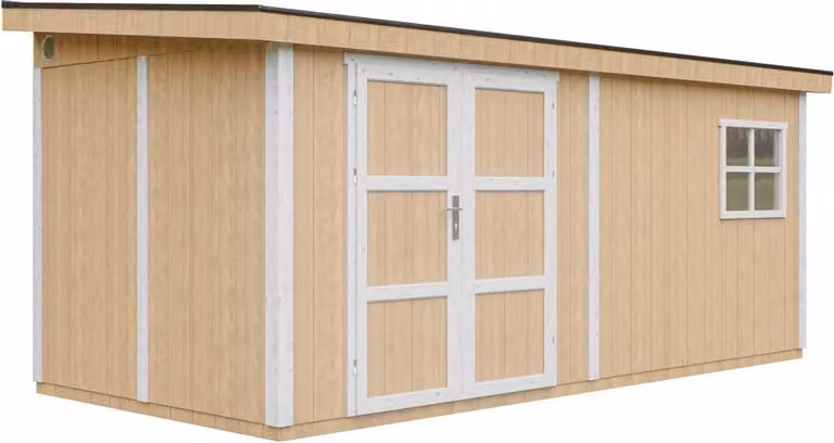 Casetta da giardino di 11,47 m² - H231x248x530 cm - Timbela M940-HARVEST HONEY