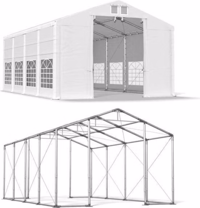 Tenda di stagione 8x8 Bianco WINTER PLUS ISD