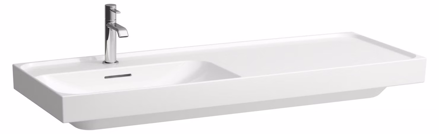 LAUFEN MEDA lavabo, encastrable, tablette à droite, 1200x460mm, 3 trous pour robinets, sans trop-plein, H8171104001581, H8171104001581