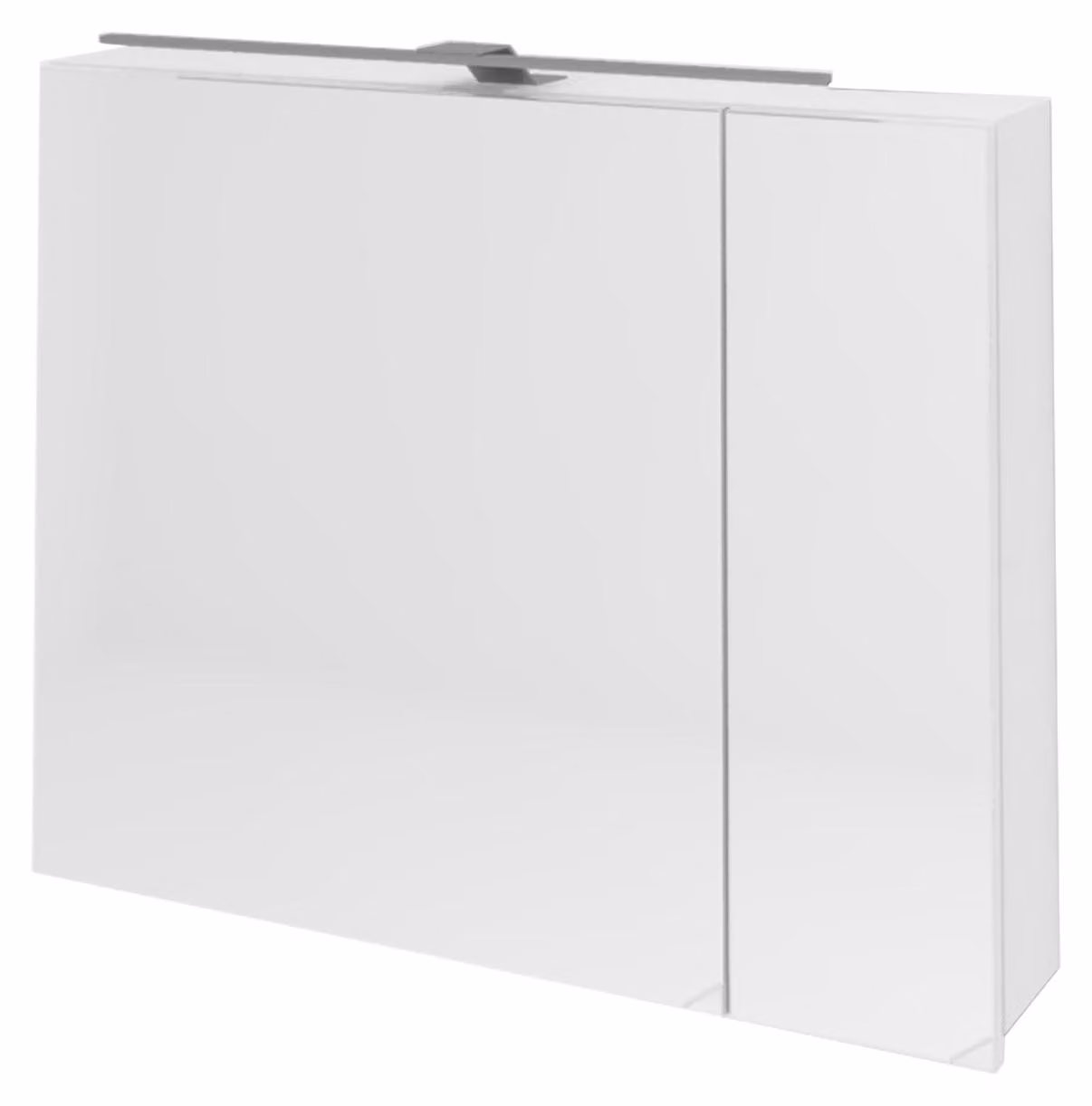 Kolpa OXANA, mobiletto con specchio e illuminazione LED, modello TOO 80 WH - LED, finitura bianca, dimensioni S