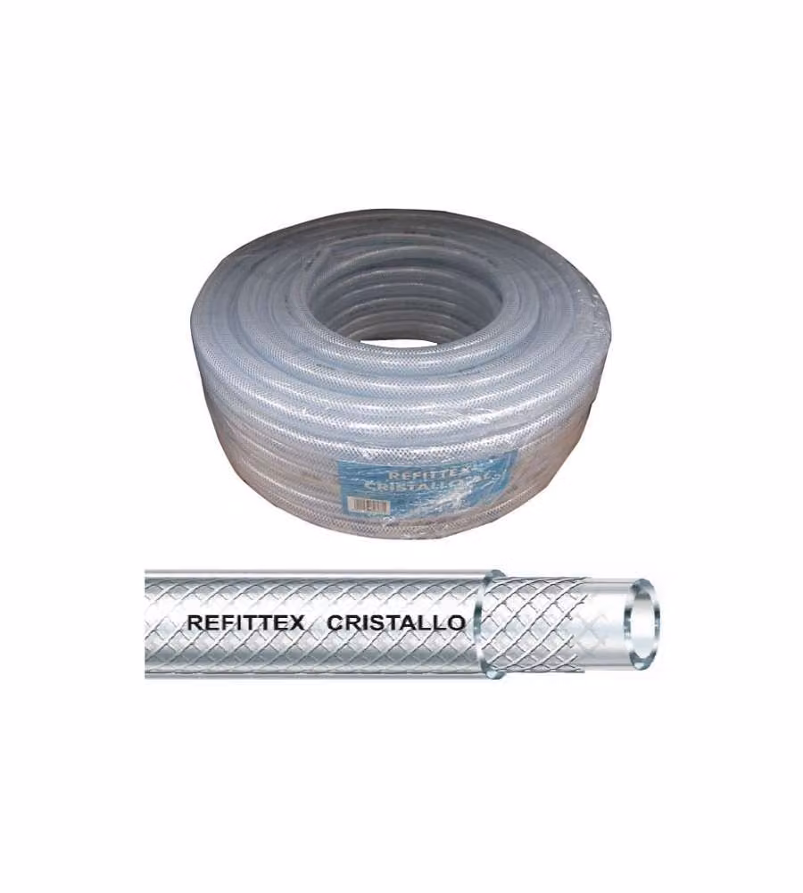 Tubo Refittex Cristallo Trasparente 10x16 mm Lunghezza 50 m Fitt
