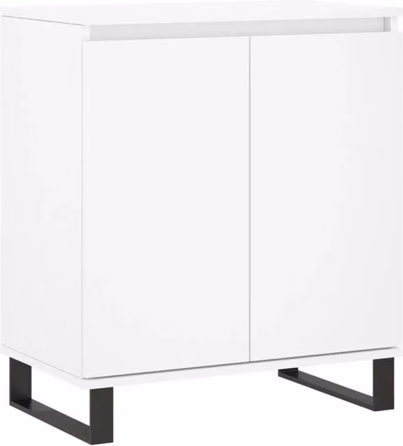Credenza | Madia | Buffet da pranzo | Armadio da pranzo Bianca 60x35x70 cm in Legno Multistrato