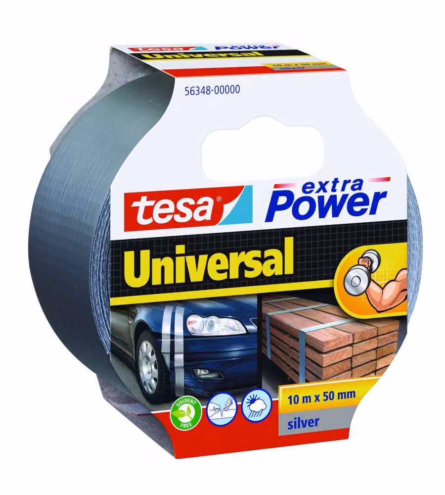Tesa Nastro Universale Extra Power - Grigio 10 m x 50 mm