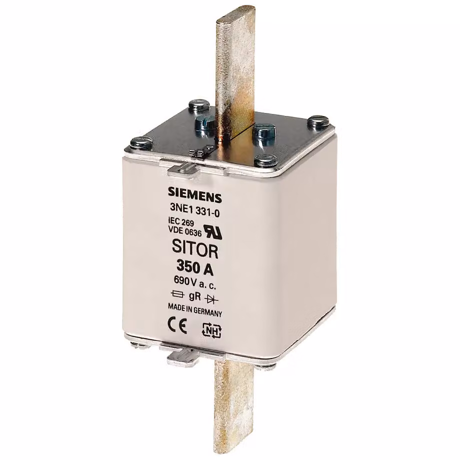 Fusibile Siemens SITOR, con contatti a lama, NH2, In: 500 A, gR, Un AC: 690 V 3NE13342