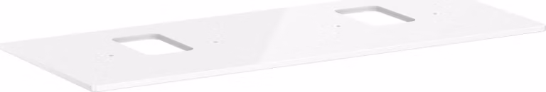 hansgrohe Xelu Q Console avec 2 découpes, 1360x550, pour vasque à poser, avec trou pour robinet, 54125050, 54125050