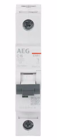 Interruttore automatico AEG Elfaplus 6kA C-16A 1P (2CDS251088R0164)