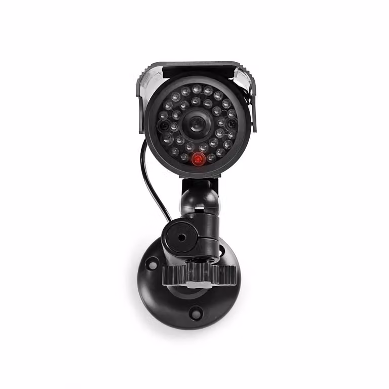 Telecamera di sorveglianza Nedis Dummy - Bullet - IP44 - Alimentazione a batteria/solare - Esterna - Montaggio a parete incluso - Nero