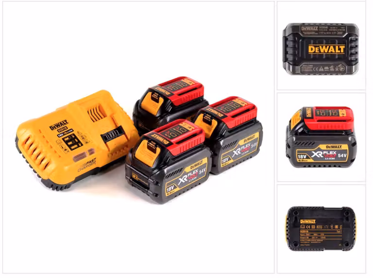 Caricabatterie DeWalt DCB118T3XR FLEXVOLT + 3x batterie DCB546 6,0 Ah